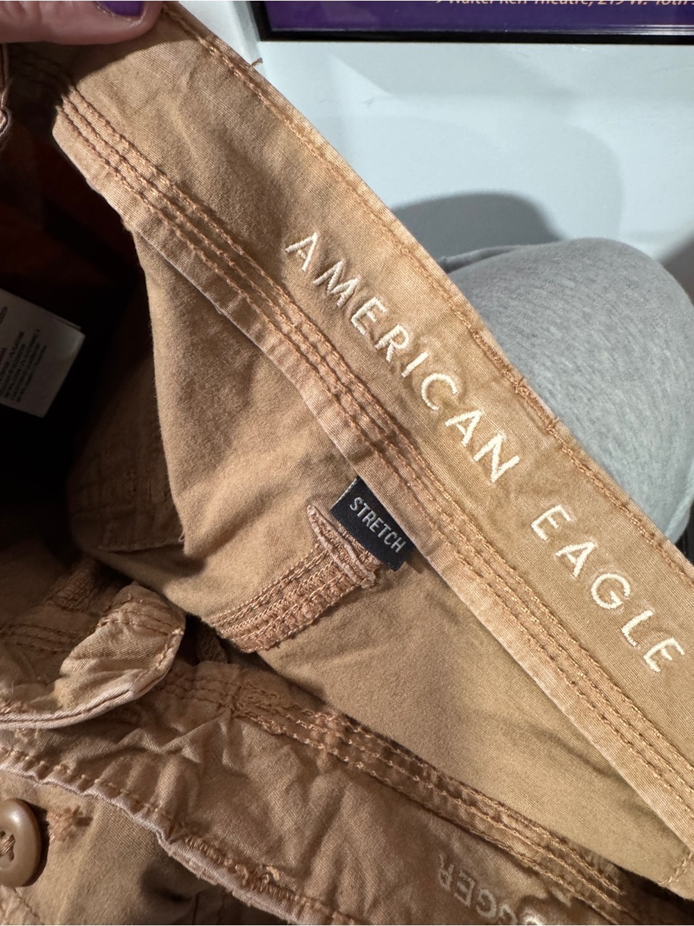 American Eagle Outfitters Tan Stretch convertible Cargo Pants - Picture 3 of 7